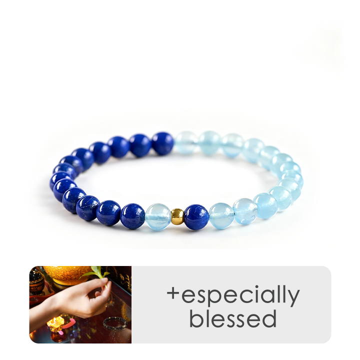 สร้อยข้อมือไคยาไนต์สีน้ำเงินของ Acala Protector